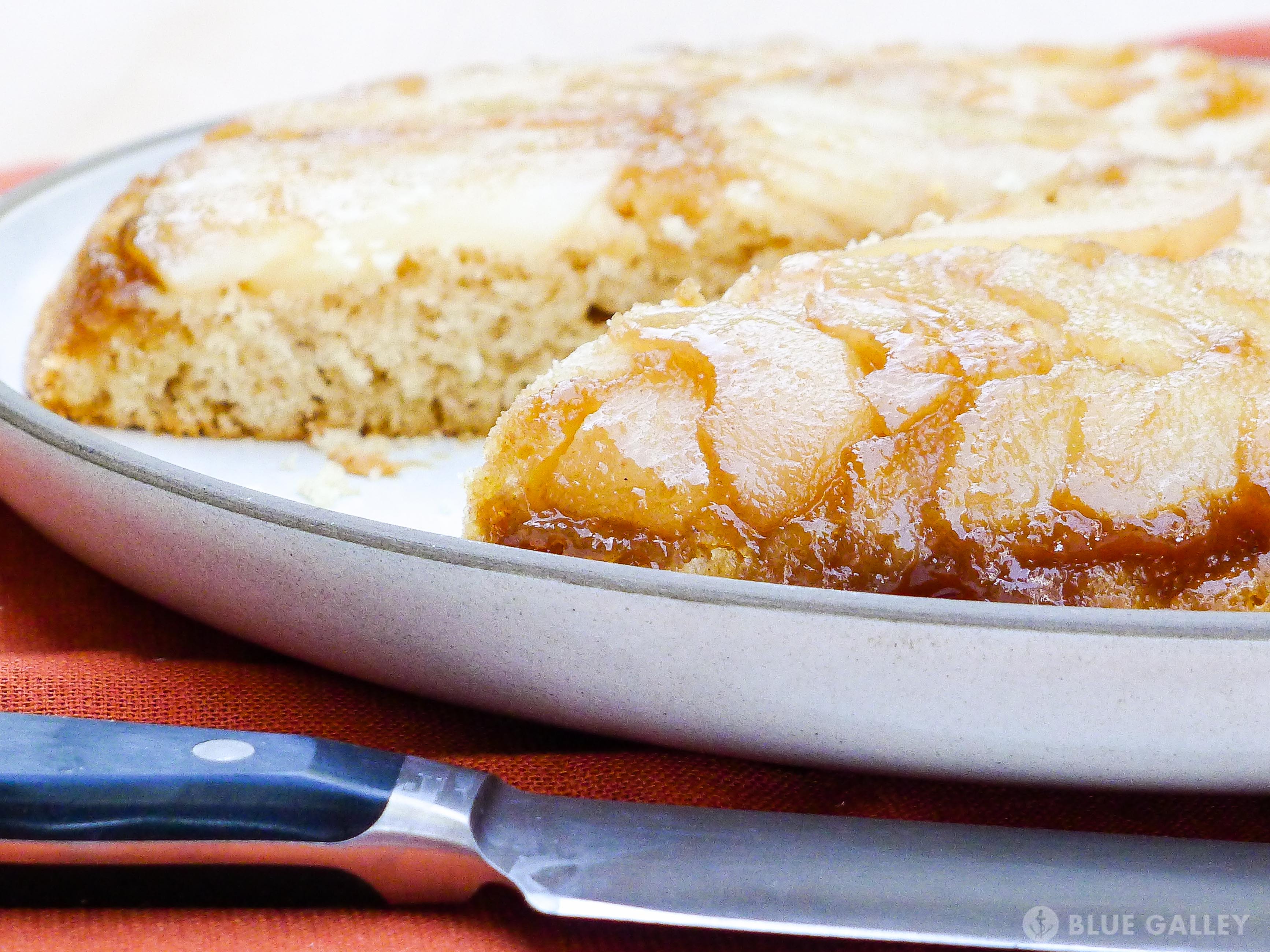 Upside Down Skillet Pear Cake-26.jpg