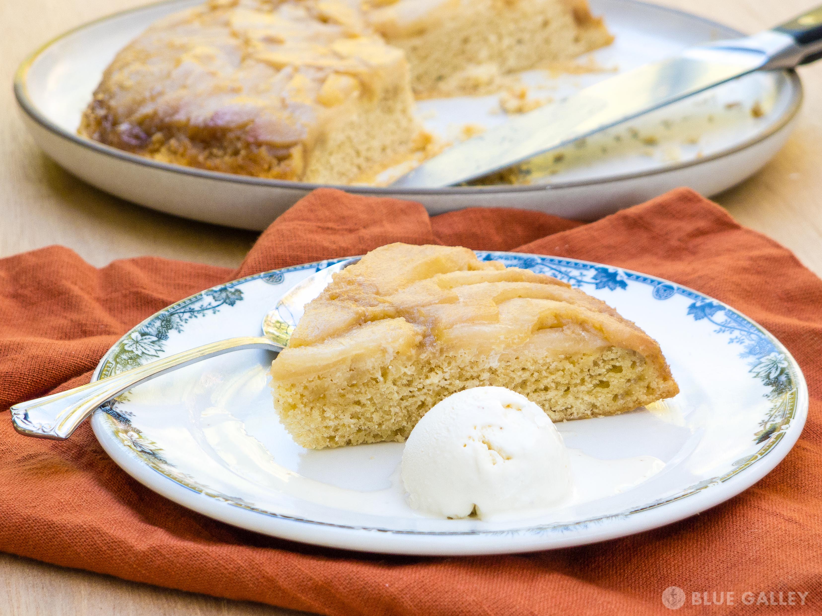 Upside Down Skillet Pear Cake-28.jpg