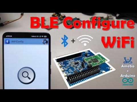 Use BLE to configure Dual-band WiFi Microcontroller