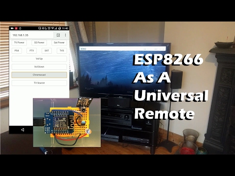 Using An ESP8266 As A WiFi Controlled Universal Remote