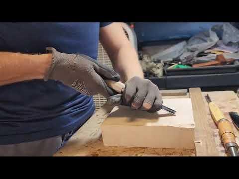 Using your gouge without a mallet.