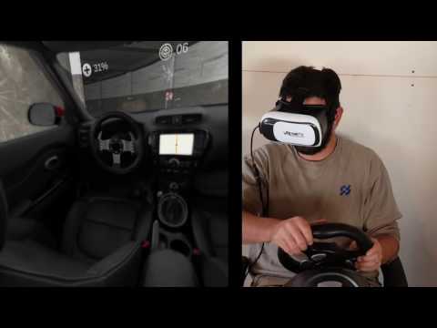 VR Car Zombies with Steering Wheel and Pedals