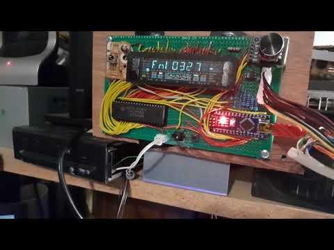 Vacuum fluorescent display Arduino Nano project