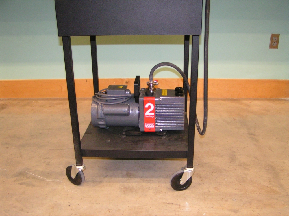 Vacuum pump and cart.JPG