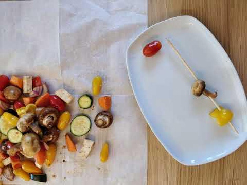 Vegetarian skewers