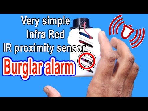 Very simple Infra red IR proximity sensor|burglar alarm