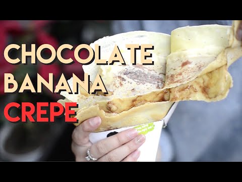 Vietnamese street food | Chocolate banana crepe | Food 360