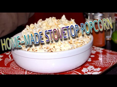 Vintage Easy Homemade Stovetop Popcorn