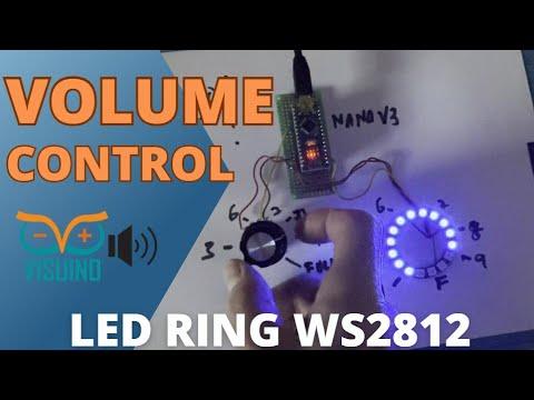 Volume Indicator Neopixel Ws2812 LED Ring using Visuino