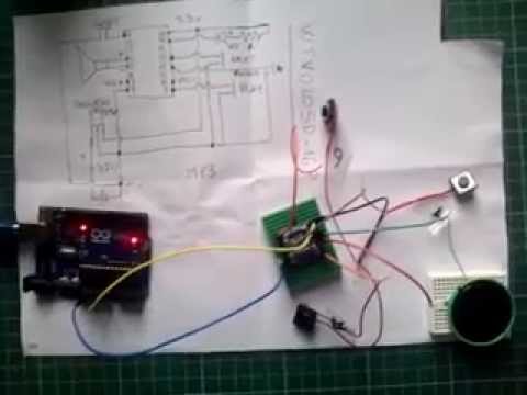 WTV020SD-16P powered by an Arduino Uno