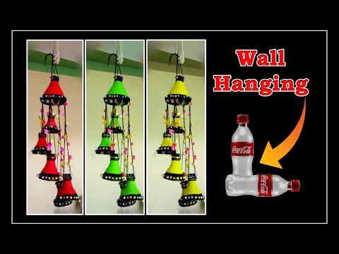 Wall hanging from plastic bottle II DIY II #homemakerscorner