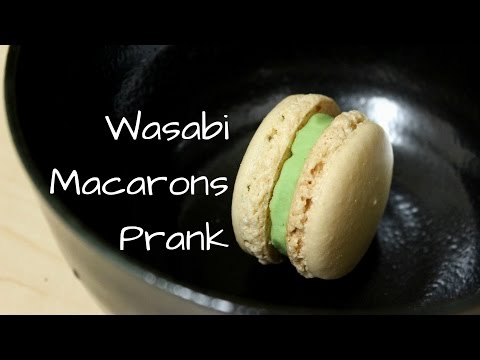 Wasabi &amp;quot;Green Tea&amp;quot; Macarons April Fools Prank | Josh Pan