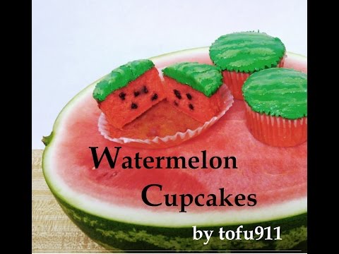 Watermelon Cupcake made with Real Watermelon