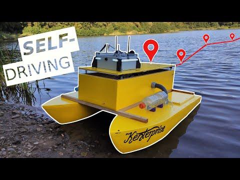 We built a Self-Driving RC Boat (ArduPilot Rover)