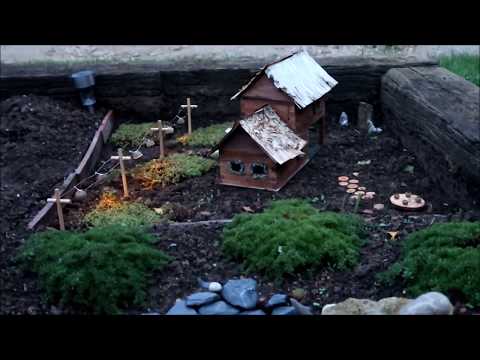 We have lights in the fairy garden!