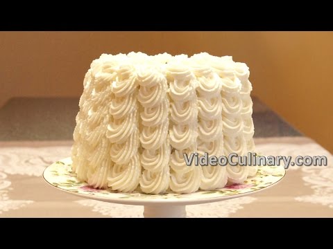 White Cake with Cherry Filling &amp;amp; Cream Recipe