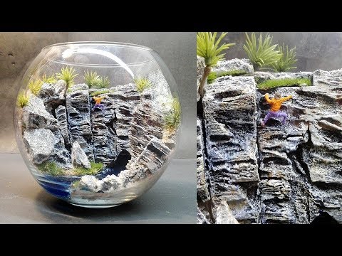 White Hill diorama | Terrarium | rock climbing