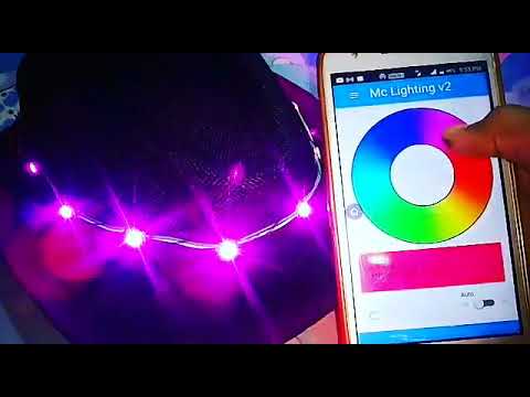 WiFi Led Fedora Hat (ESP8266 + WS2812b)