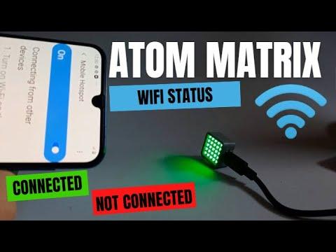 Wifi Connection Status Monitor ATOM Matrix ESP32 M5Stack