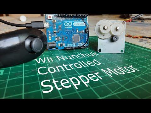 Wii Nunchuk Controlled Stepper Motor | Arduino I2C Nunchuk