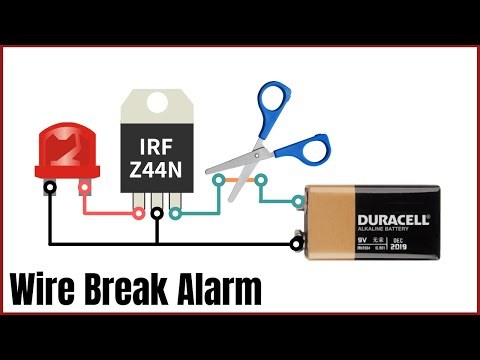 Wire Break Alarm circuit / Wire Cut Buzzer