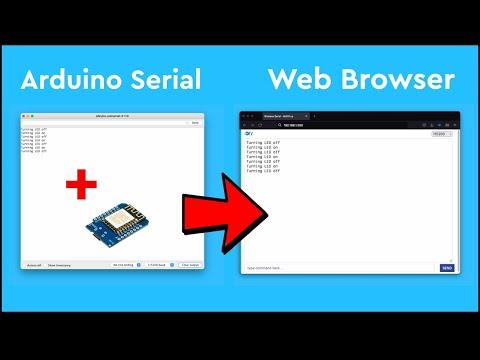 Wireless Arduino Serial over Wi-Fi using a Web Browser