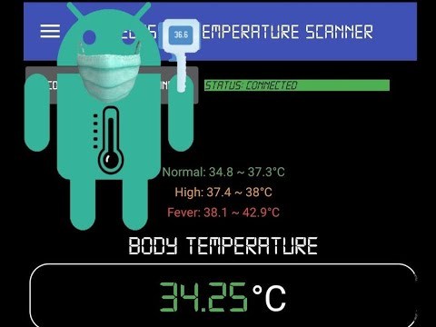 Wireless IR Temperature Scanner testing