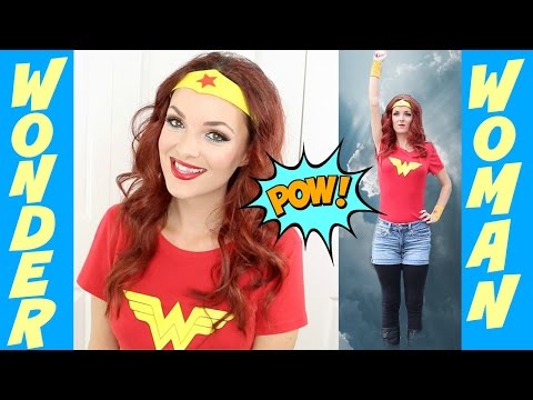 Wonder Woman Makeup Tutorial &amp;amp; DIY Costume