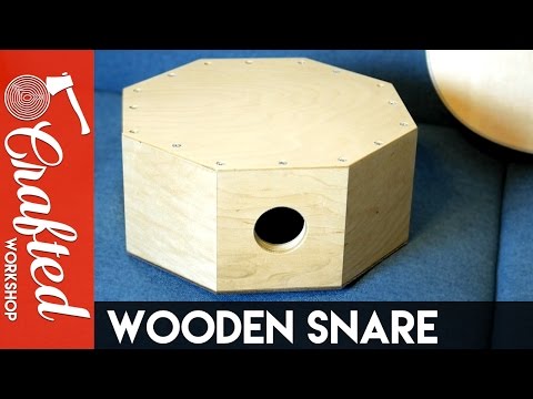 Wood Snare Drum / DIY Cajon Snare | Crafted Workshop