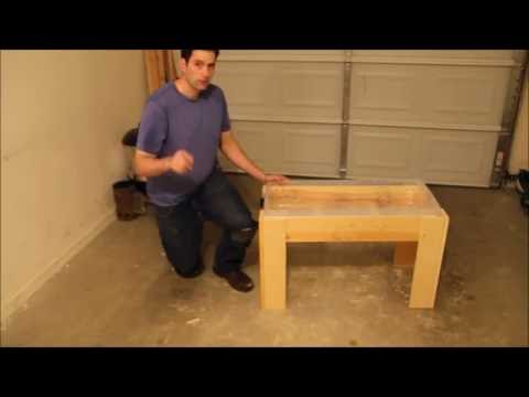 Wood frame water table DIY