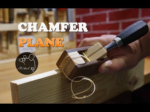 Wooden Chamfer plane for chisel, How to make