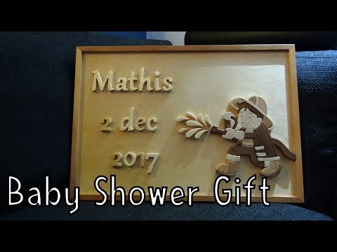 Wooden Creations - Baby Shower Gift | Intarsia | How To Woodworking