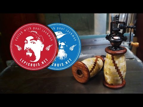 Woodturning Segmented Pepper Grinder