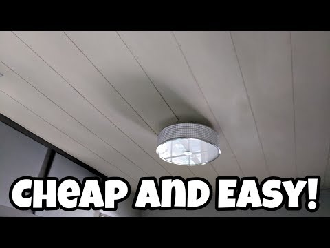 Woodworking - ShipLap Ceiling - How to make it yourself!