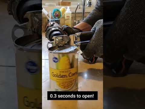 World's fastest can opener