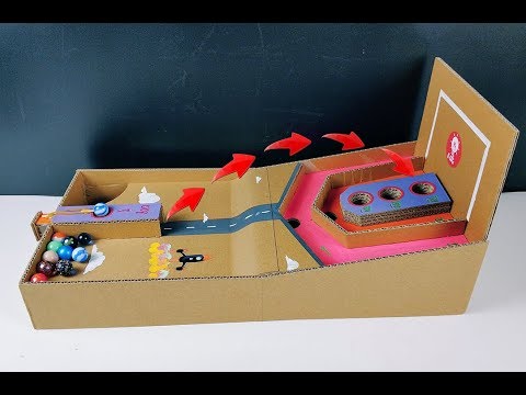 Wow! Teach you to make lucky marble score toys with cardboard