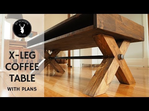 X leg coffee table with plans