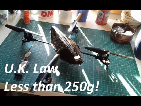 Xinxun X30 Mods to comply with the recent U.K. Law about Drones - Less than 250g No Registration