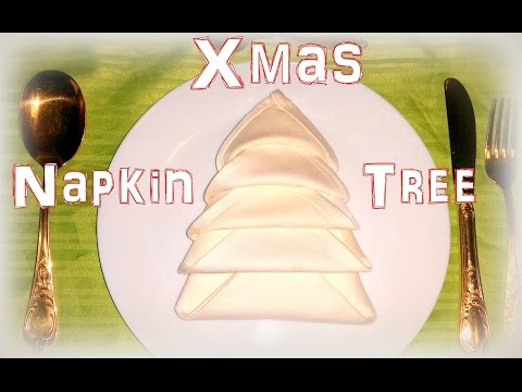 Xmas Napkin Tree ( for your Christmas dinner table)