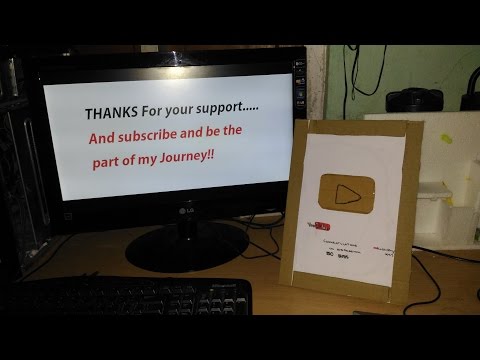 Youtube Play Button Cardboard | 50 SUBS| DIY Tutorial