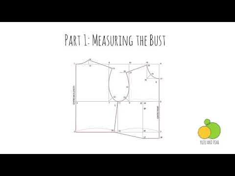 Yuzu and Pear: Drafting Bunka Style Missy Block Part 1 - Measuring Bust