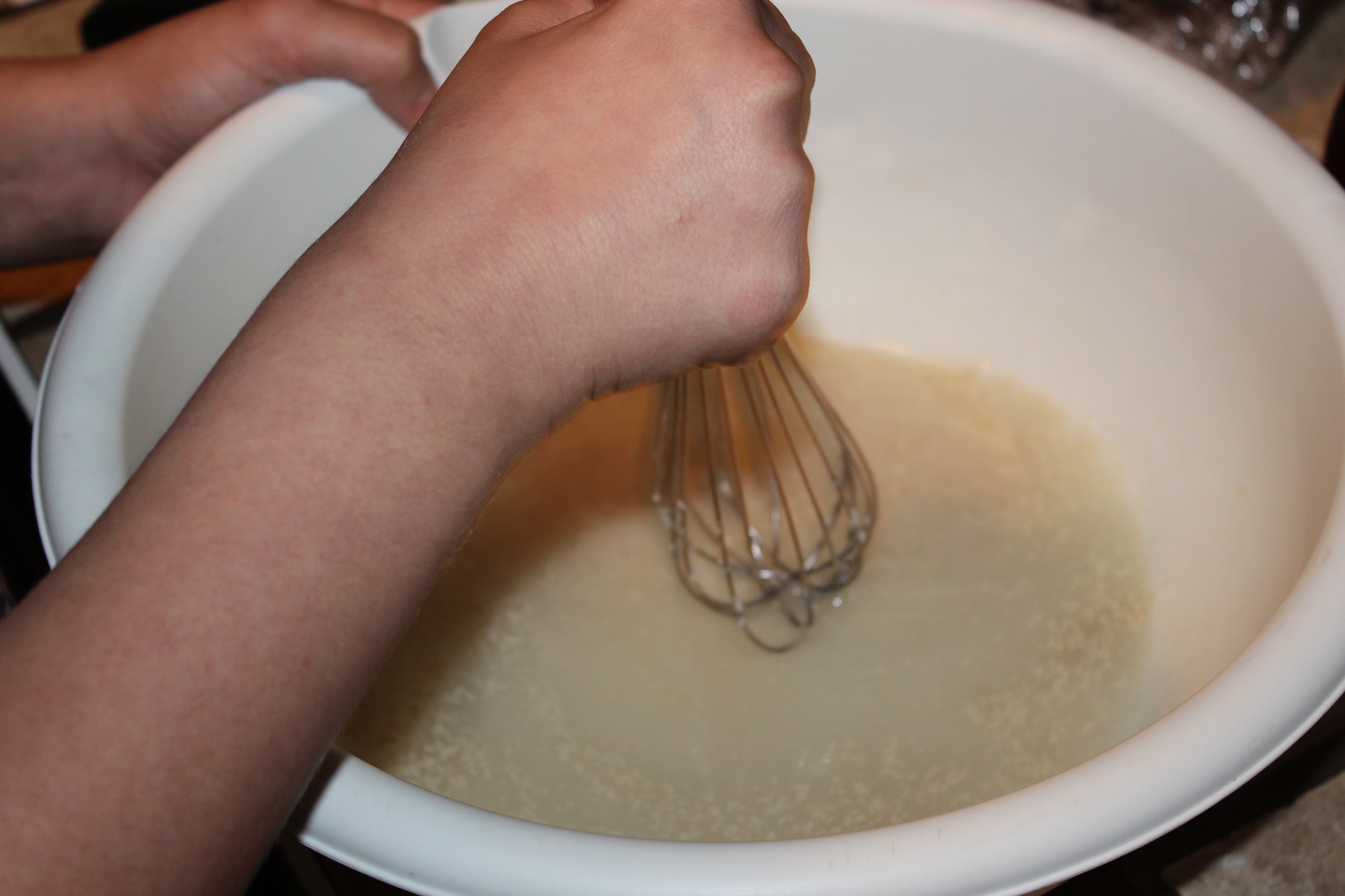 add yeast to warm water.JPG