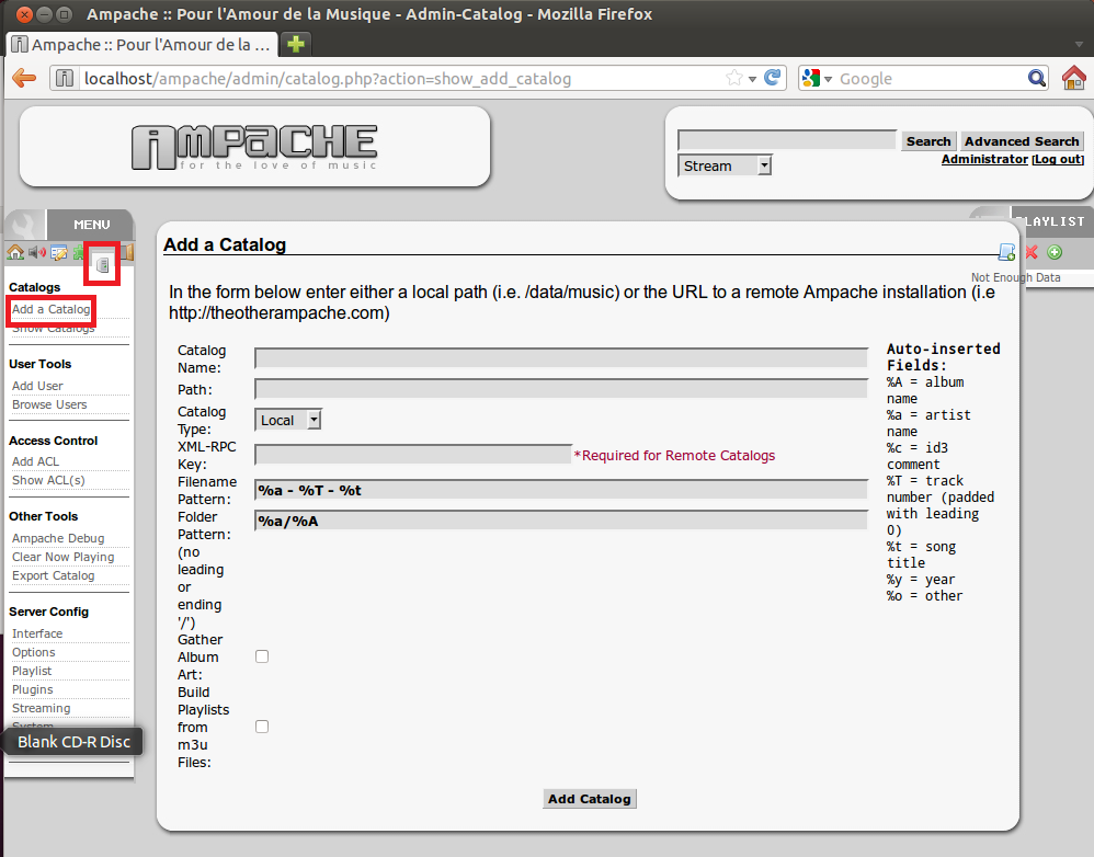 ampache add a catalog.png