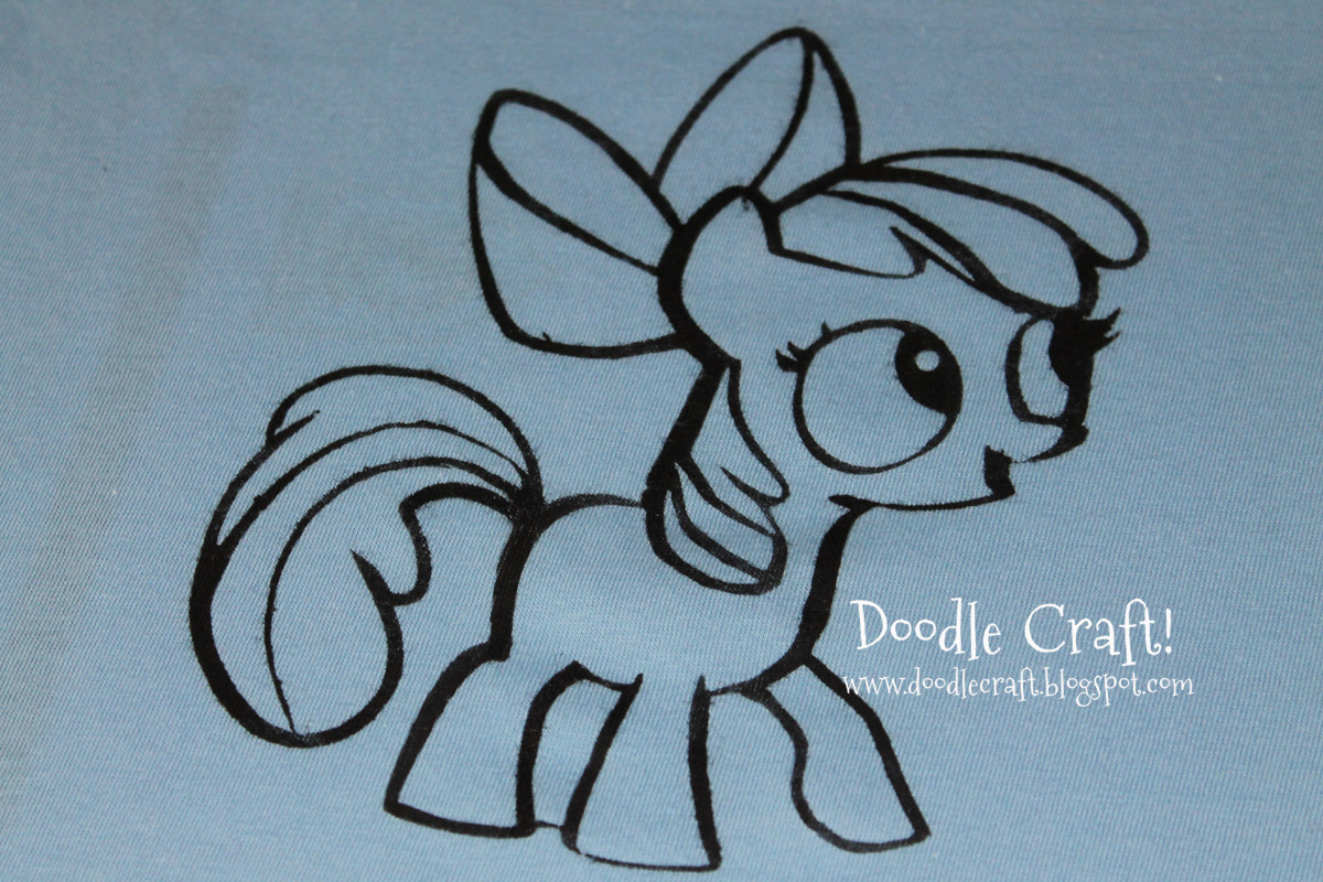 apple bloom my little pony freezer paper stencil outline shirt.jpg