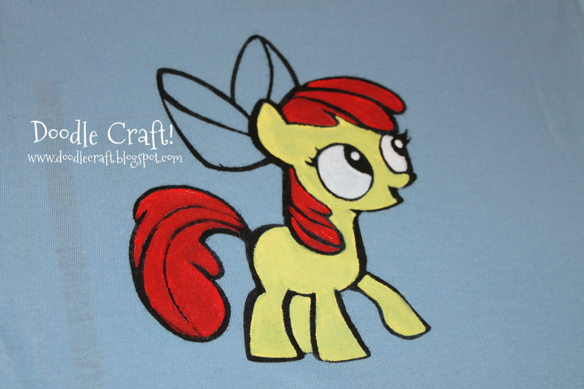 apple bloom pony freezer paper shirt.jpg