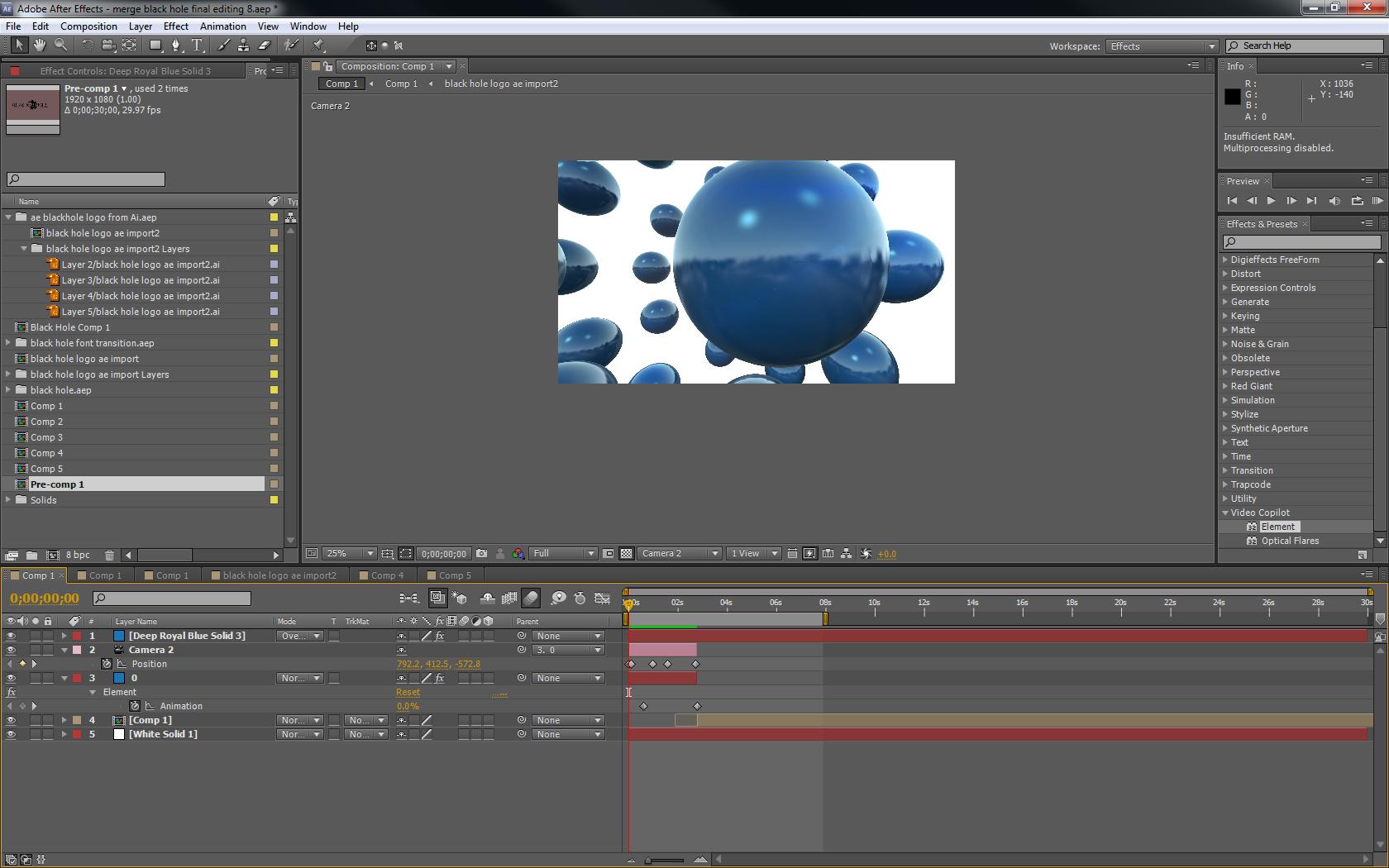 bring everything together. add sphere animation and particle animation to layer panel - Copy.jpg