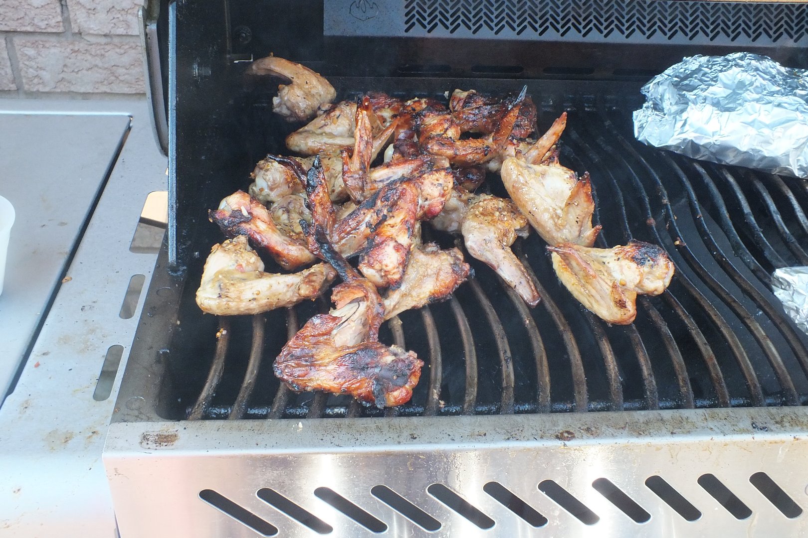 chicken, wings, bbq, vegetables 003.JPG