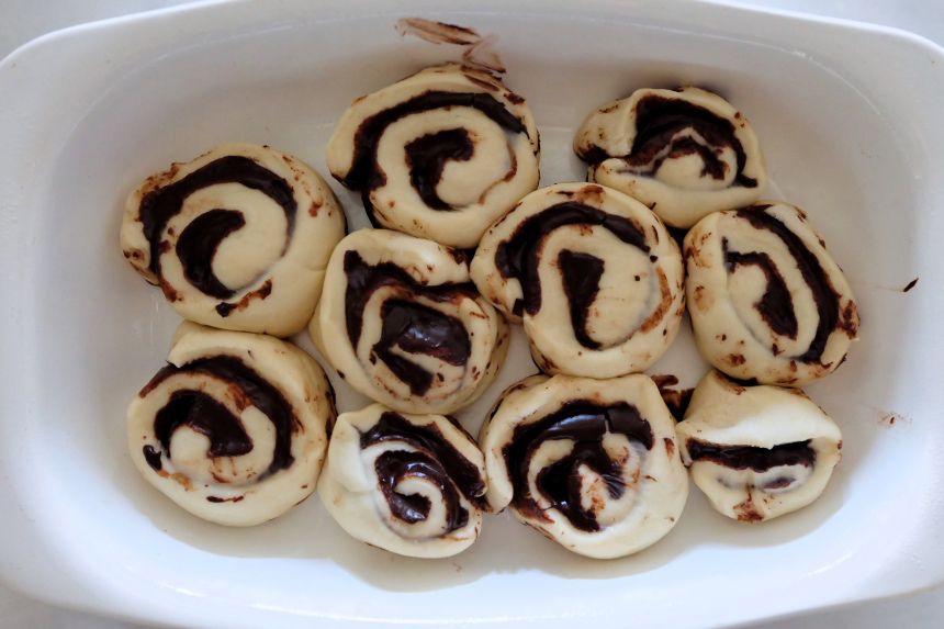 chocolate sweet rolls second rise.jpg