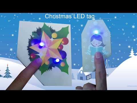 christmas LED tag