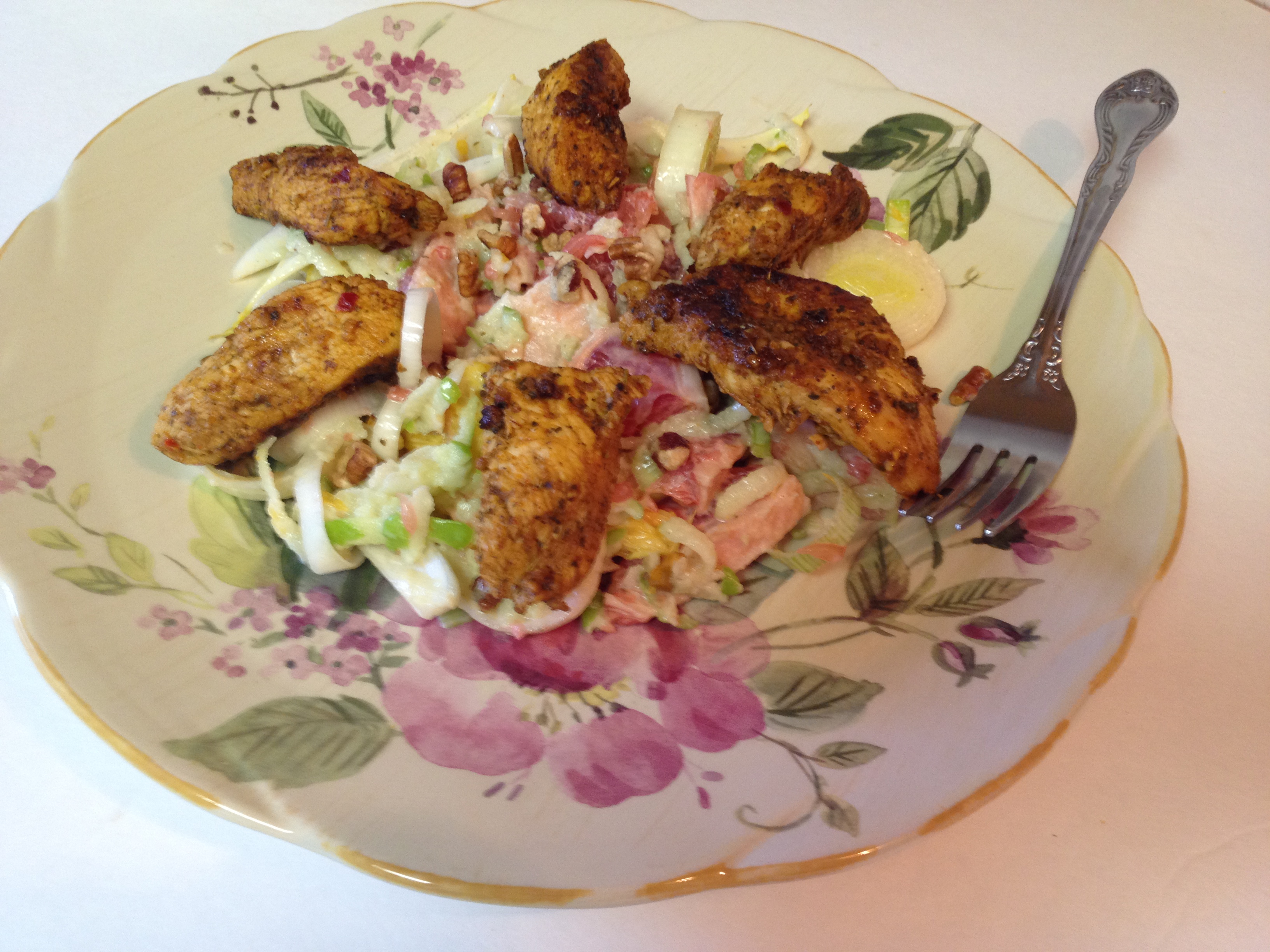 close-up of Endive and Fruit Salad with Chicken Breast.JPG